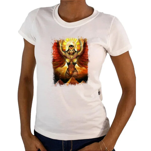 Camiseta Baby Look Deusa Isis Sobre o Egito - Imagem 4