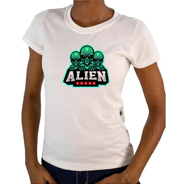 Camiseta Baby Look Alien Squad - Imagem 4