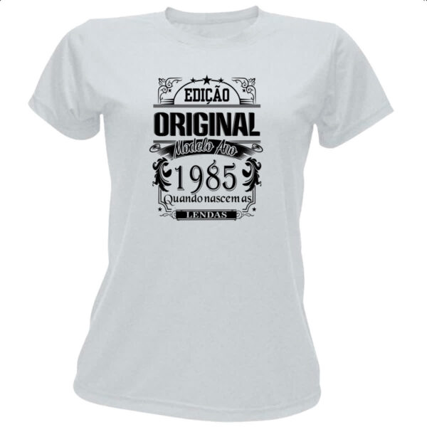 Camiseta Baby Look Edicao Original 1985