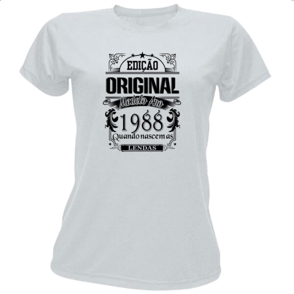 Camiseta Baby Look Edicao Original 1988