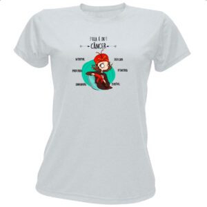 Camiseta Baby Look Ela e de Cancer