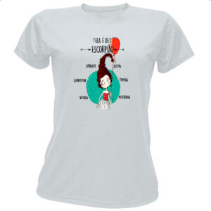 Camiseta Baby Look Ela e de Escorpiao