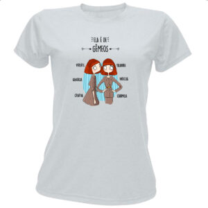 Camiseta Baby Look Ela e de Gemeos