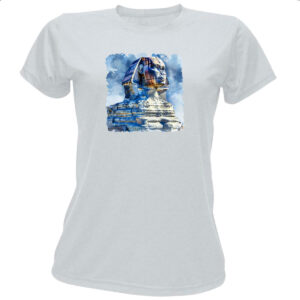 Camiseta Baby Look Esfinge Watercolor