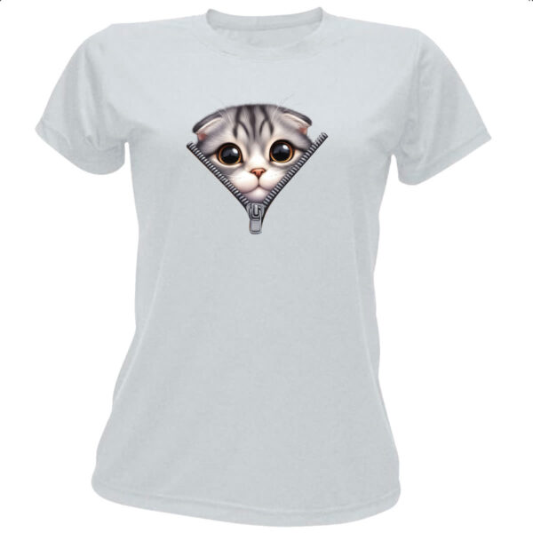 Camiseta Baby Look Exotic Shorthair no ziper