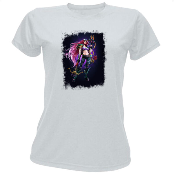 Camiseta Baby Look Empires and Puzzles Heroi Domitia