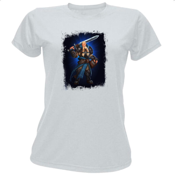 Camiseta Baby Look Empires and Puzzles Heroi Rei Arthur