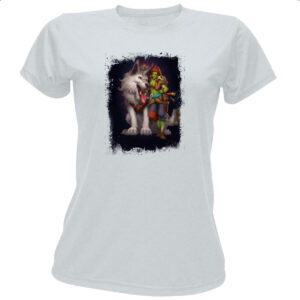 Camiseta Baby Look Empires and Puzzles Heroi Roughian e Nurgib