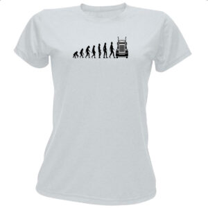 Camiseta Baby Look Evolucao Caminhoneiro