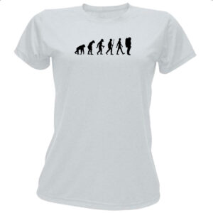 Camiseta Baby Look Evolucao astronauta