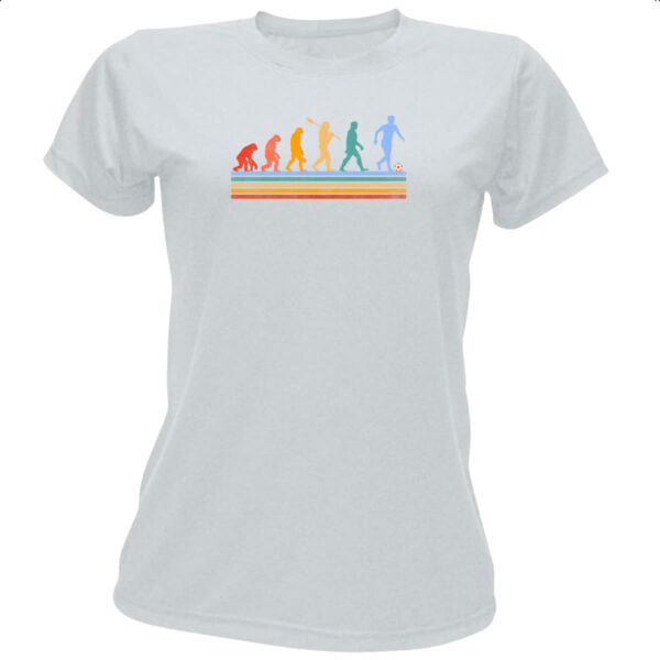 Camiseta Baby Look Evolucao futebol
