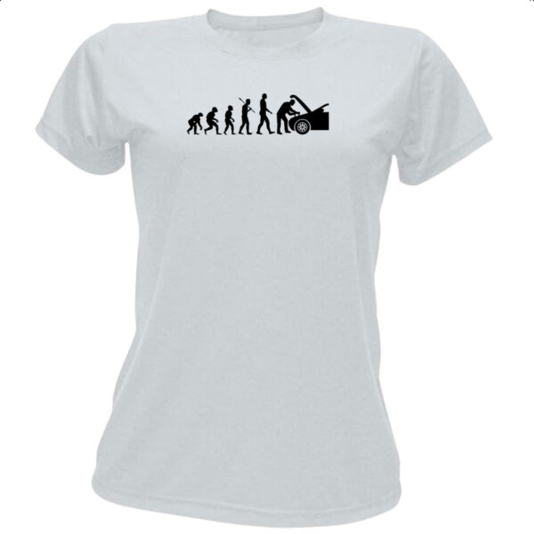 Camiseta Baby Look Evolucao mecanico