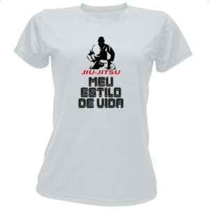 Camiseta Baby Look Jiu-Jitsu estilo de vida