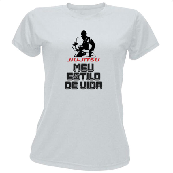 Camiseta Baby Look Jiu-Jitsu estilo de vida