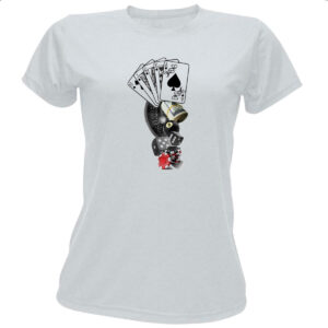 Camiseta Baby Look Jogos de Cassino
