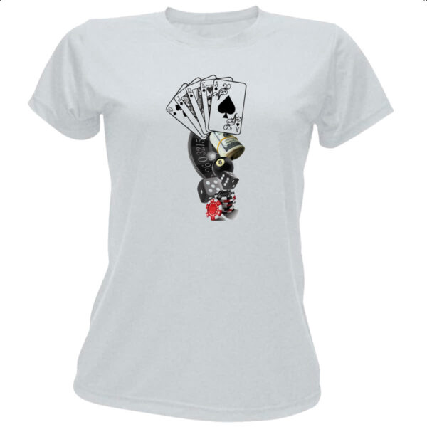 Camiseta Baby Look Jogos de Cassino