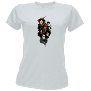 Camiseta Baby Look Johnny Depp Characters