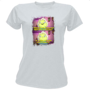 Camiseta Baby Look Juju mingau de aveia