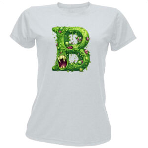 Camiseta Baby Look Zumbi Alfabeto Letra B