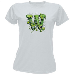 Camiseta Baby Look Zumbi Alfabeto Letra W