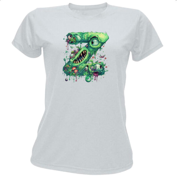 Camiseta Baby Look Zumbi Alfabeto Letra Z