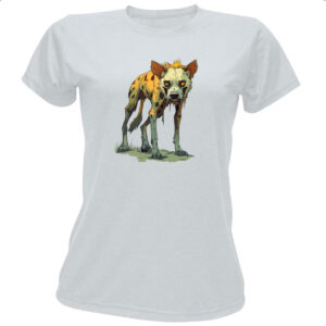Camiseta Baby Look Zumbi Cao selvagem