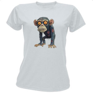 Camiseta Baby Look Zumbi Chimpanze
