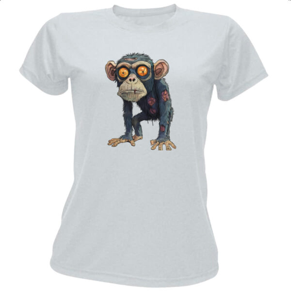 Camiseta Baby Look Zumbi Chimpanze