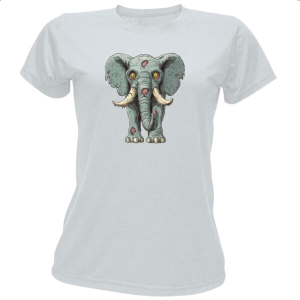 Camiseta Baby Look Zumbi Elefante