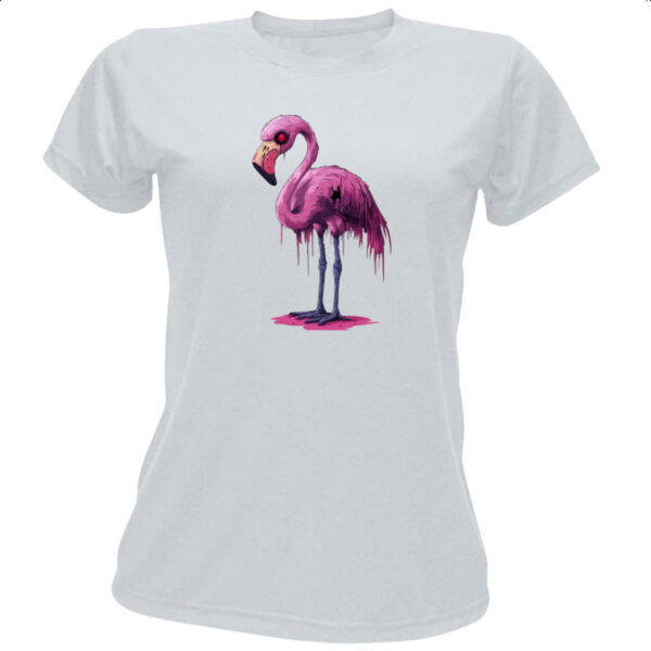 Camiseta Baby Look Zumbi Flamingo