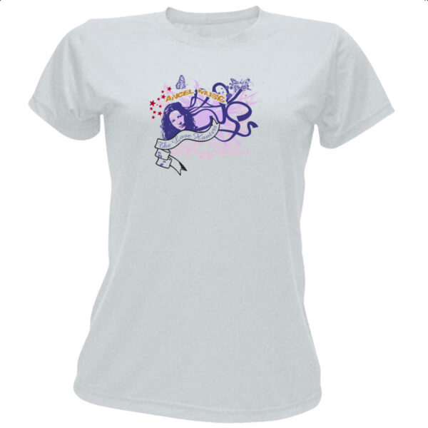 Camiseta Baby Look Angel music - The love hunters