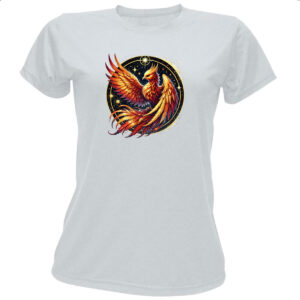 Camiseta Baby Look Fenix circulo estelar