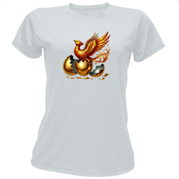 Camiseta Baby Look Fenix nascendo