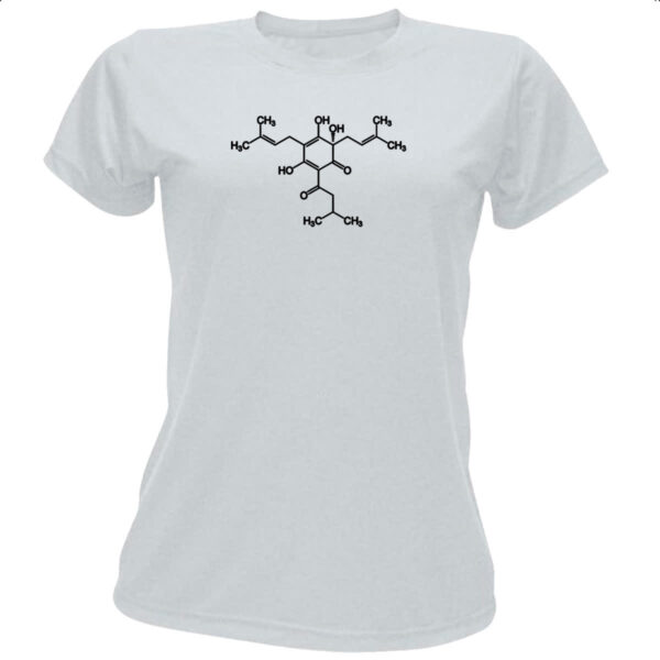 Camiseta Baby Look Formula quimica da cerveja
