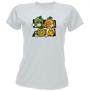 Camiseta Baby Look Frutas raivosas