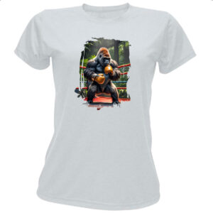 Camiseta Baby Look Gorila pugilista