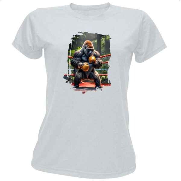 Camiseta Baby Look Gorila pugilista