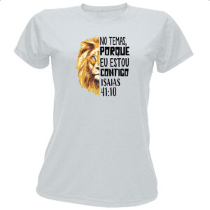 Camiseta Baby Look Gospel Isaias 41.10