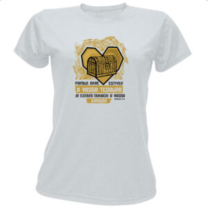 Camiseta Baby Look Gospel Matheus 6.21