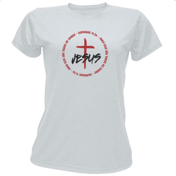Camiseta Baby Look Gospel Romanos 11.36