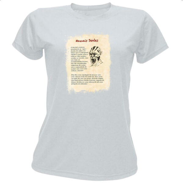 Camiseta Baby Look Grimm Livro Mauvais Dentes