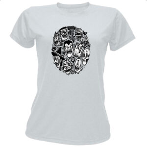Camiseta Baby Look I love classic monsters