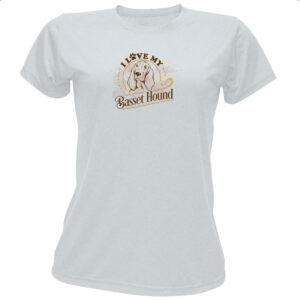 Camiseta Baby Look I love my Basset Hound