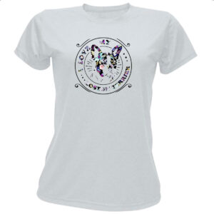 Camiseta Baby Look I love my Boston Terrier