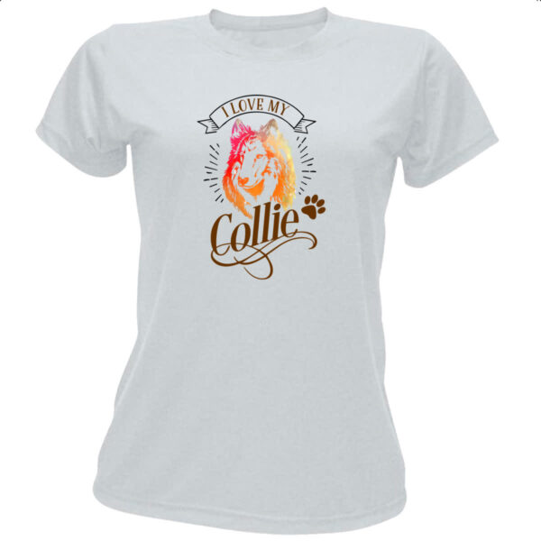 Camiseta Baby Look I love my Collie