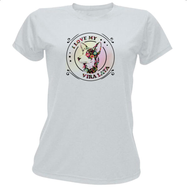 Camiseta Baby Look I love my Vira Lata
