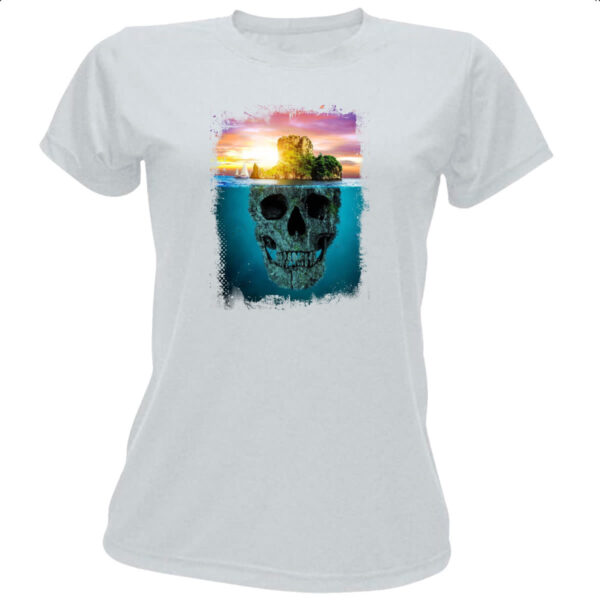 Camiseta Baby Look Ilha da caveira 2