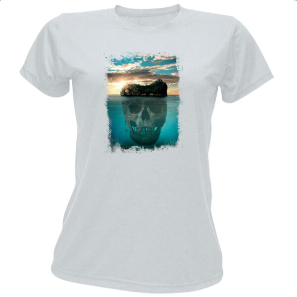 Camiseta Baby Look Ilha da caveira 4