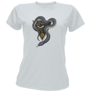Camiseta Baby Look Illuminati olho e serpente