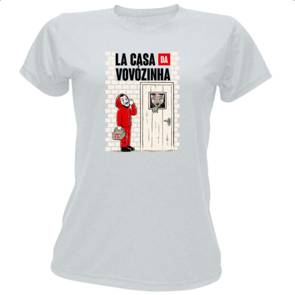 Camiseta Baby Look La casa da vovozinha